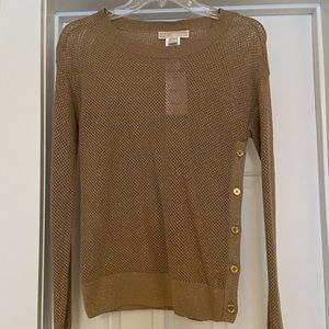 Brand New Michael Kors Gold Sparkle Sweater